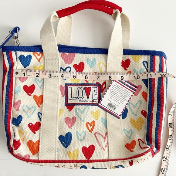 New Brighton Canvas Red White and You Mini Tote Bag - Picture 9 of 10